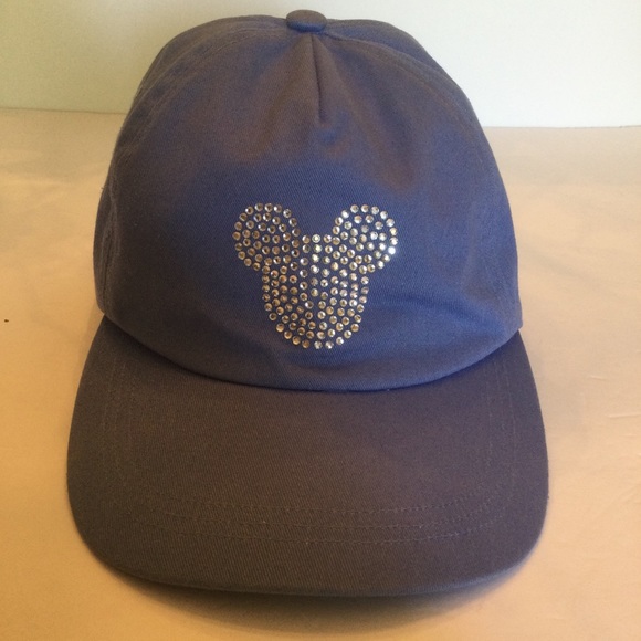 Disney Embellished Mickey Mouse Blue Baseball Cap - Picture 1 of 6